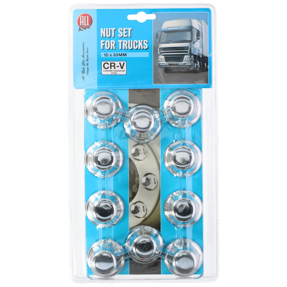 All Ride Wielmoerdoppen 33MM Chroom - maximondo