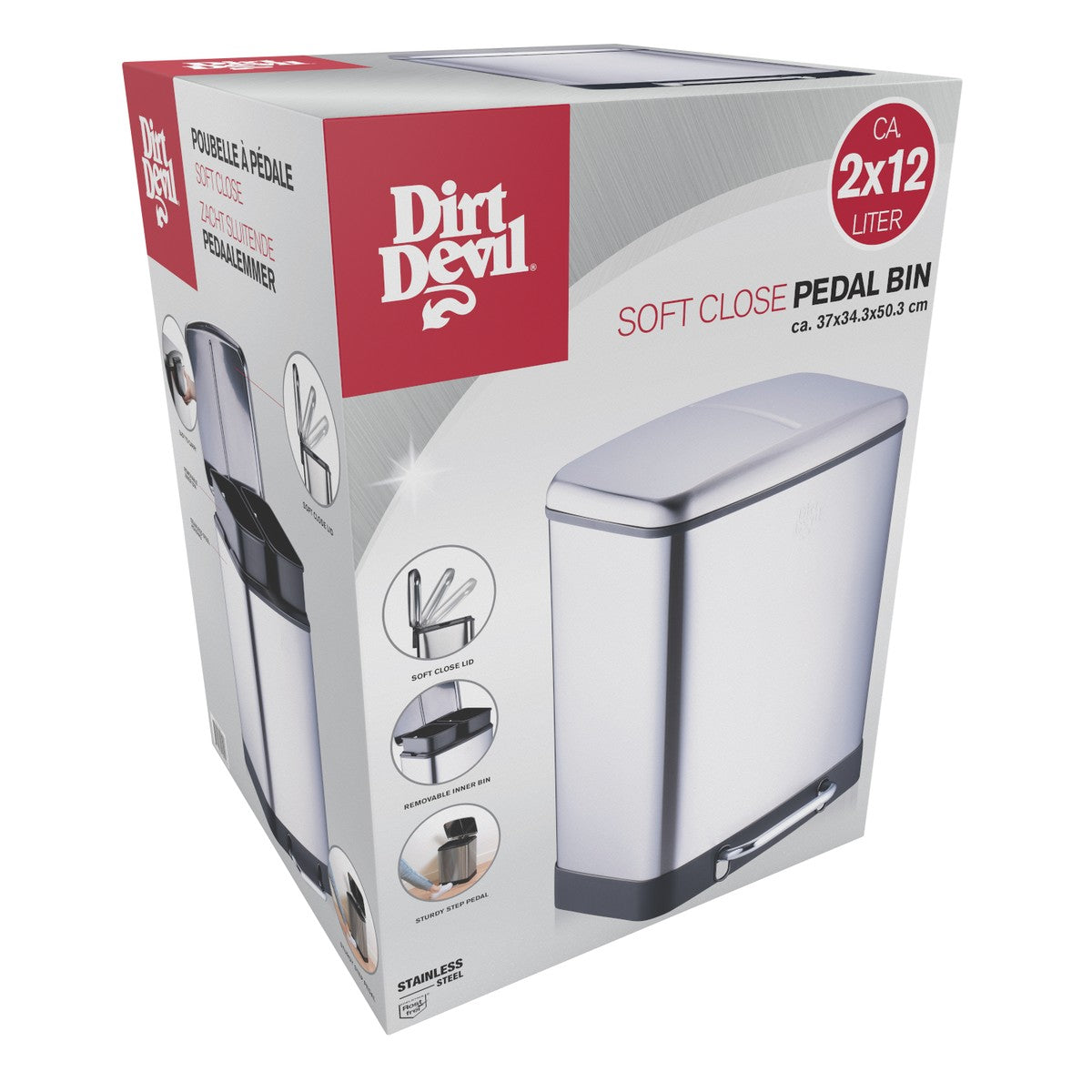 Dirt Devil Pedaalemmer 2x12L - maximondo