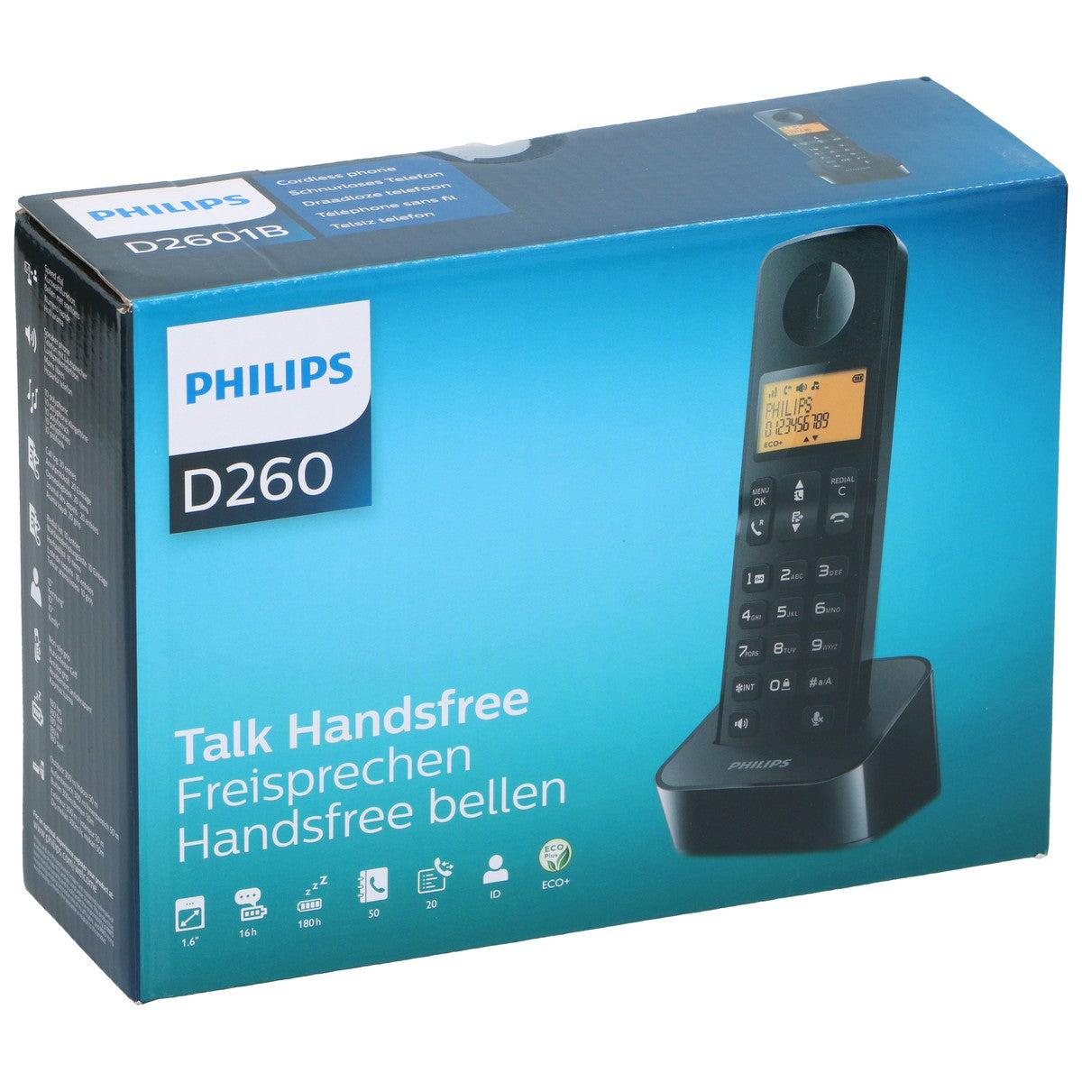 Philips D2602B/01 Telefoon - maximondo