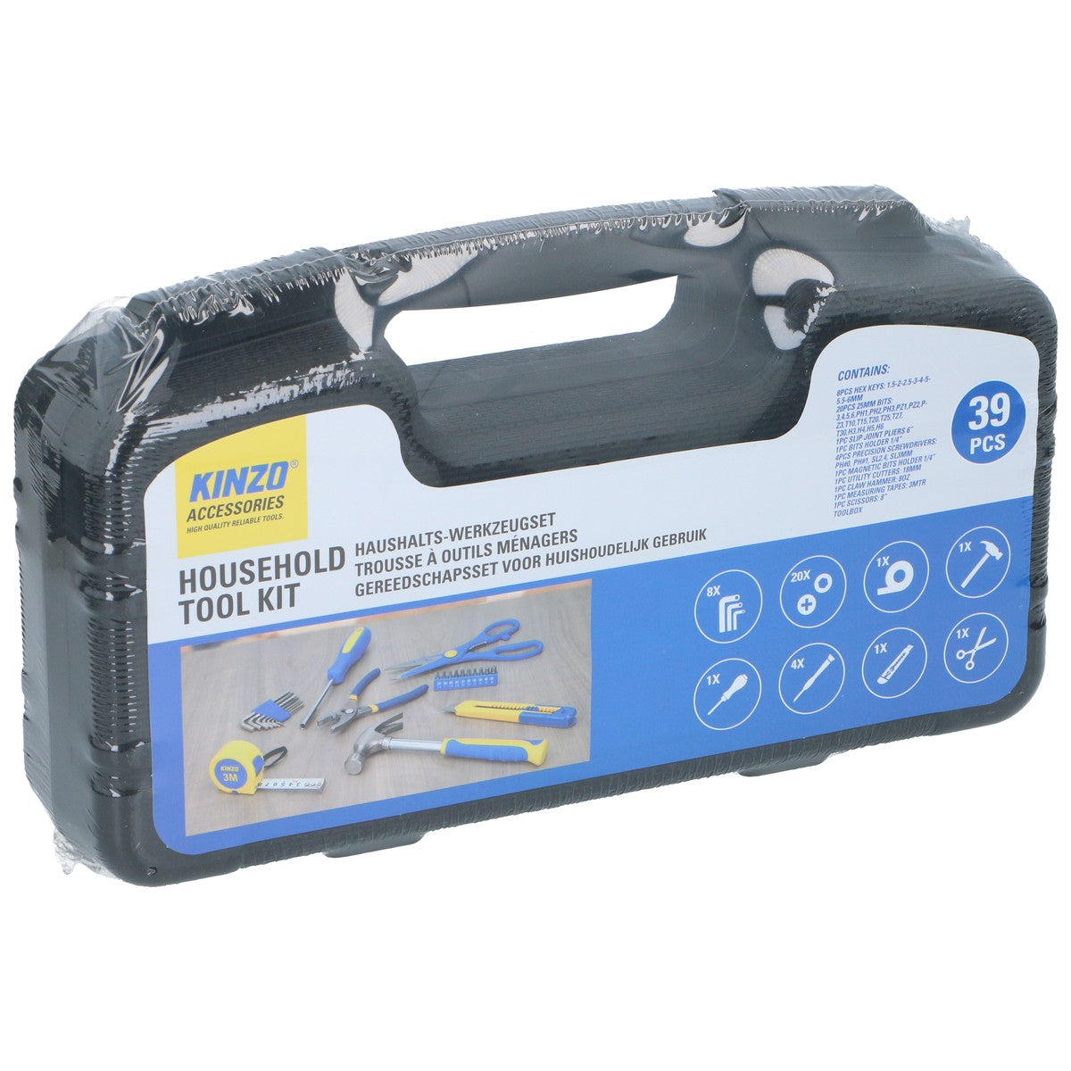 Kinzo Gereedschapsset 39 stuks - maximondo
