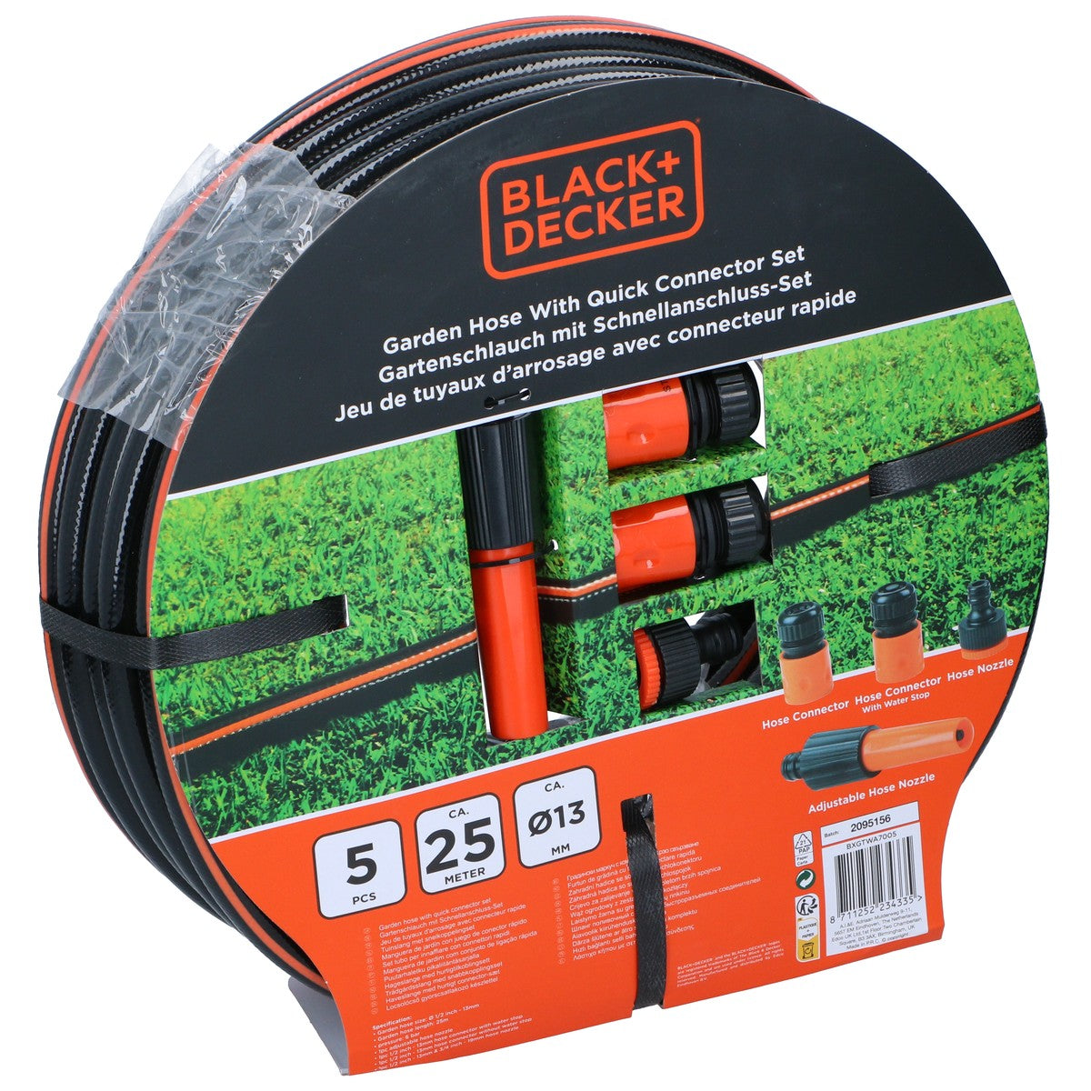BLACK+DECKER Tuinslang set 5 Stuks