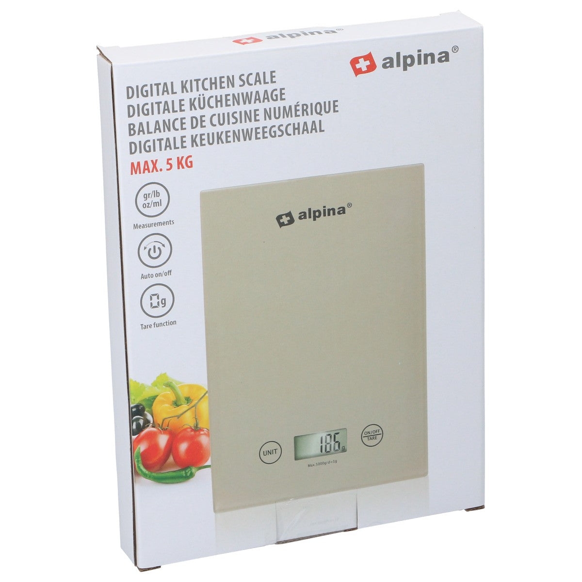 alpina Digitale Keukenweegschaal