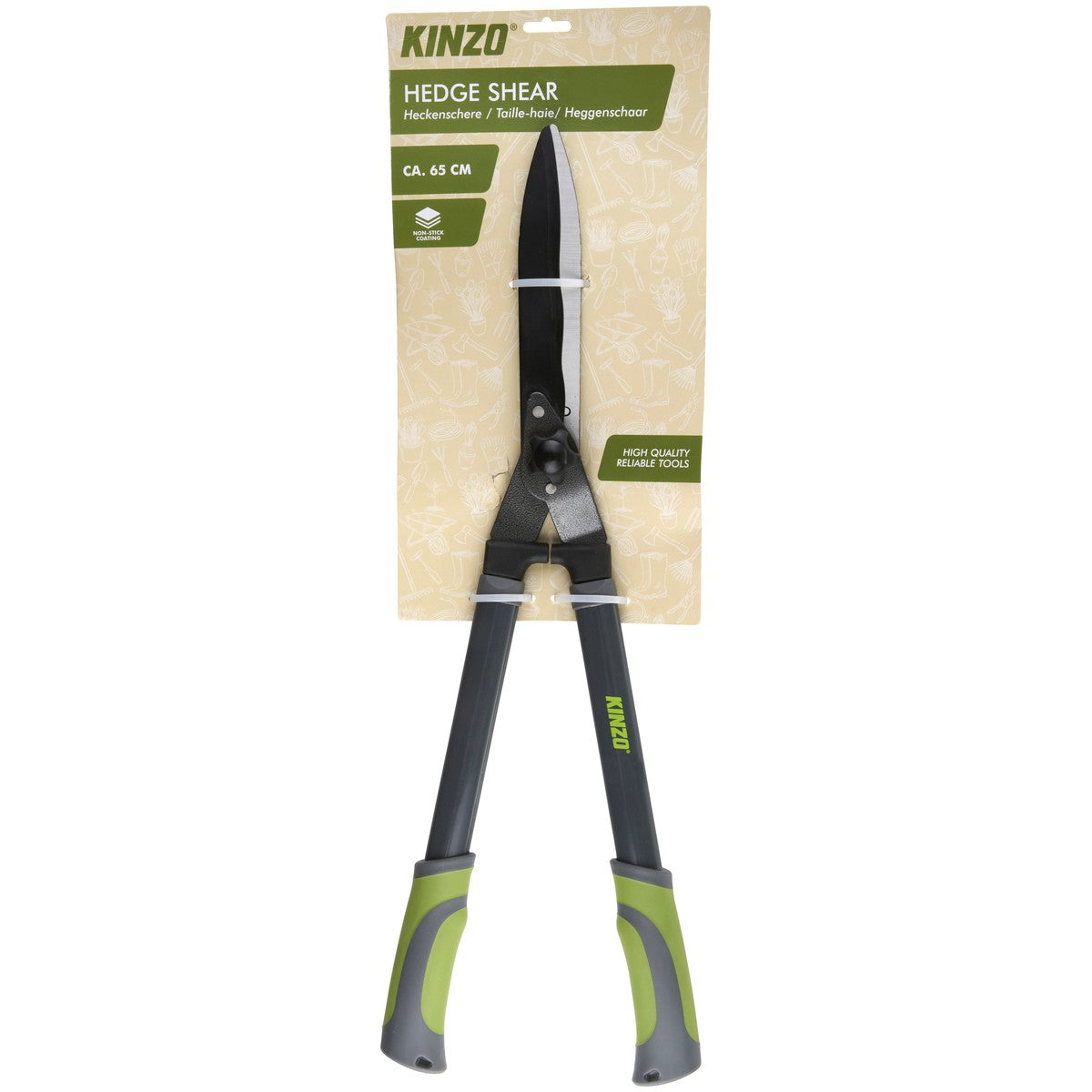 Kinzo Heggenschaar 65 cm met Non-Stick Coating - Snoeischaar - maximondo