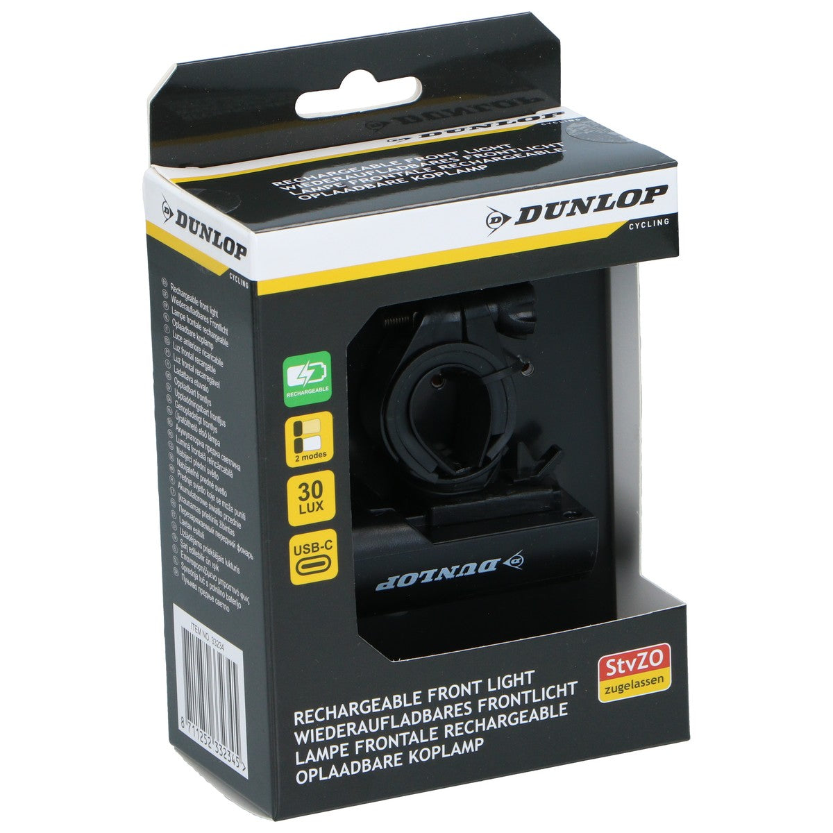 Dunlop Fietsverlichting USB-C Oplaadbaar - maximondo