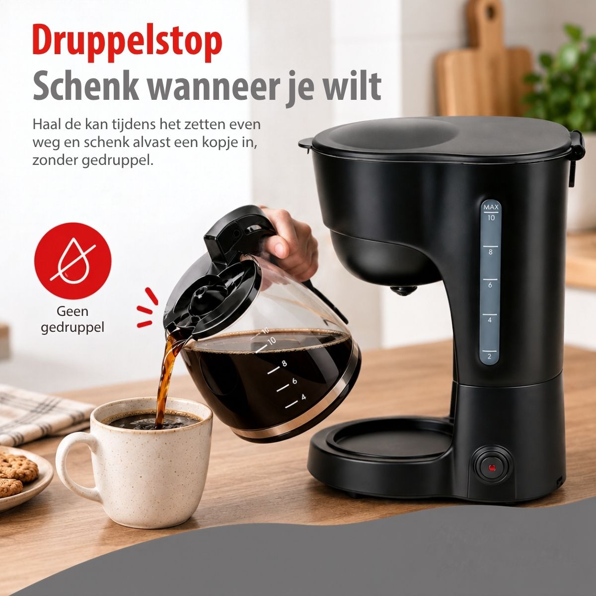 alpina Koffiezetapparaat 1,25L voor Filterkoffie