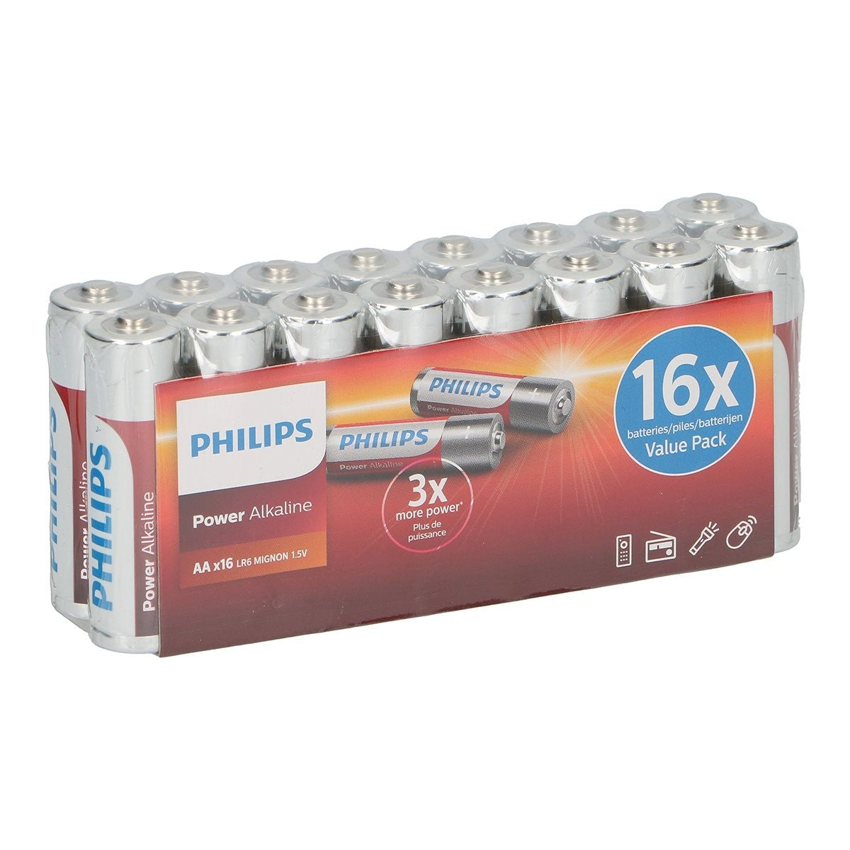 Philips Voordeelverpakking AA-Batterijen - Alkaline Batterij