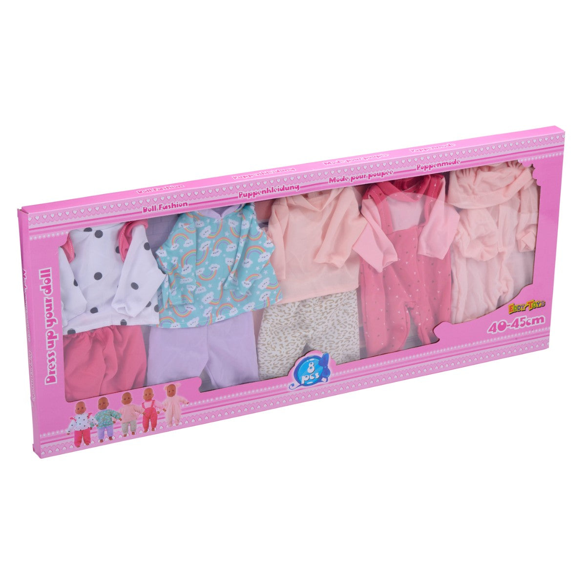 Eddy Toys Poppenkleertjes Babypop 40-45 Cm