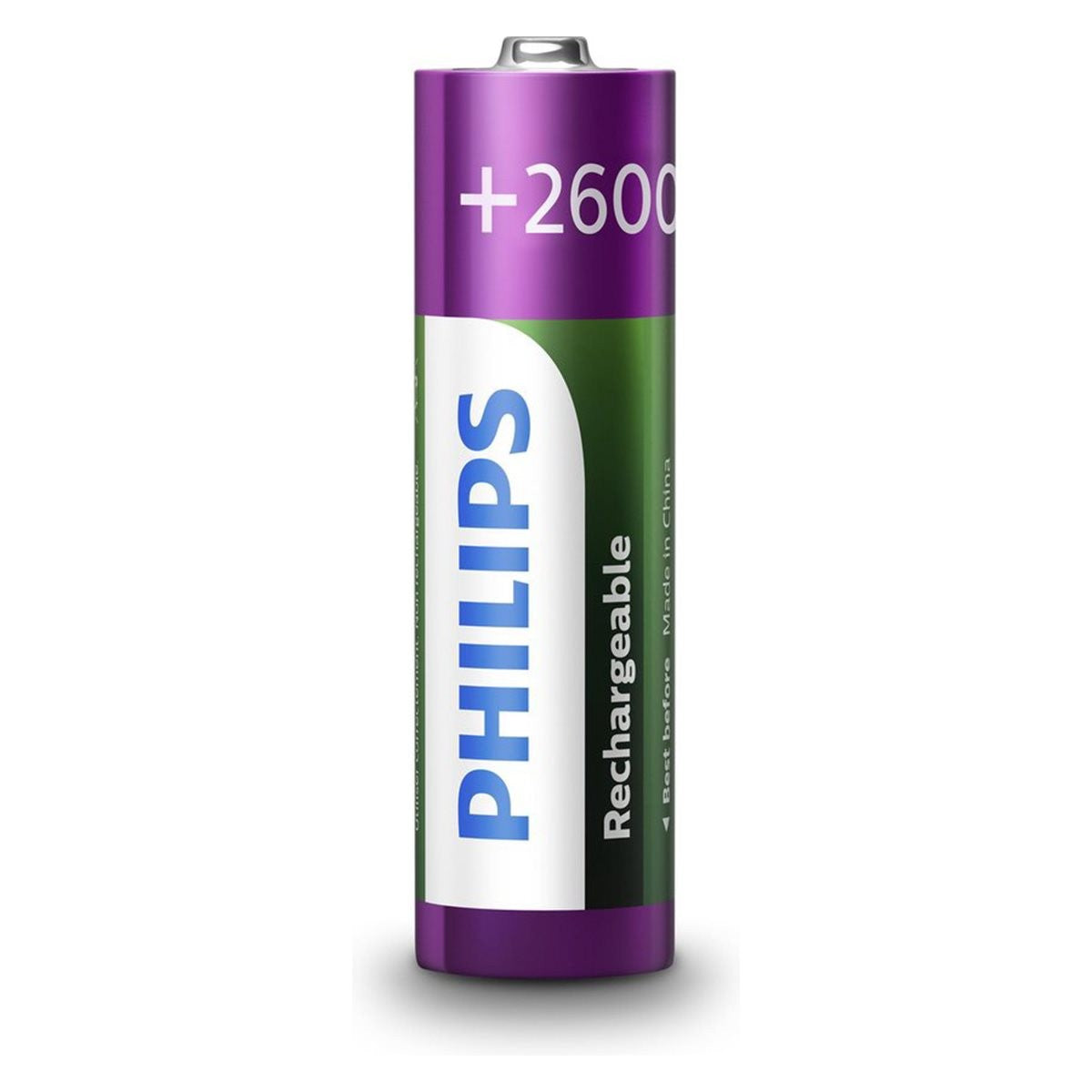 Philips AA Batterijen Oplaadbaar - 2600mAh - 2 Stuks - maximondo