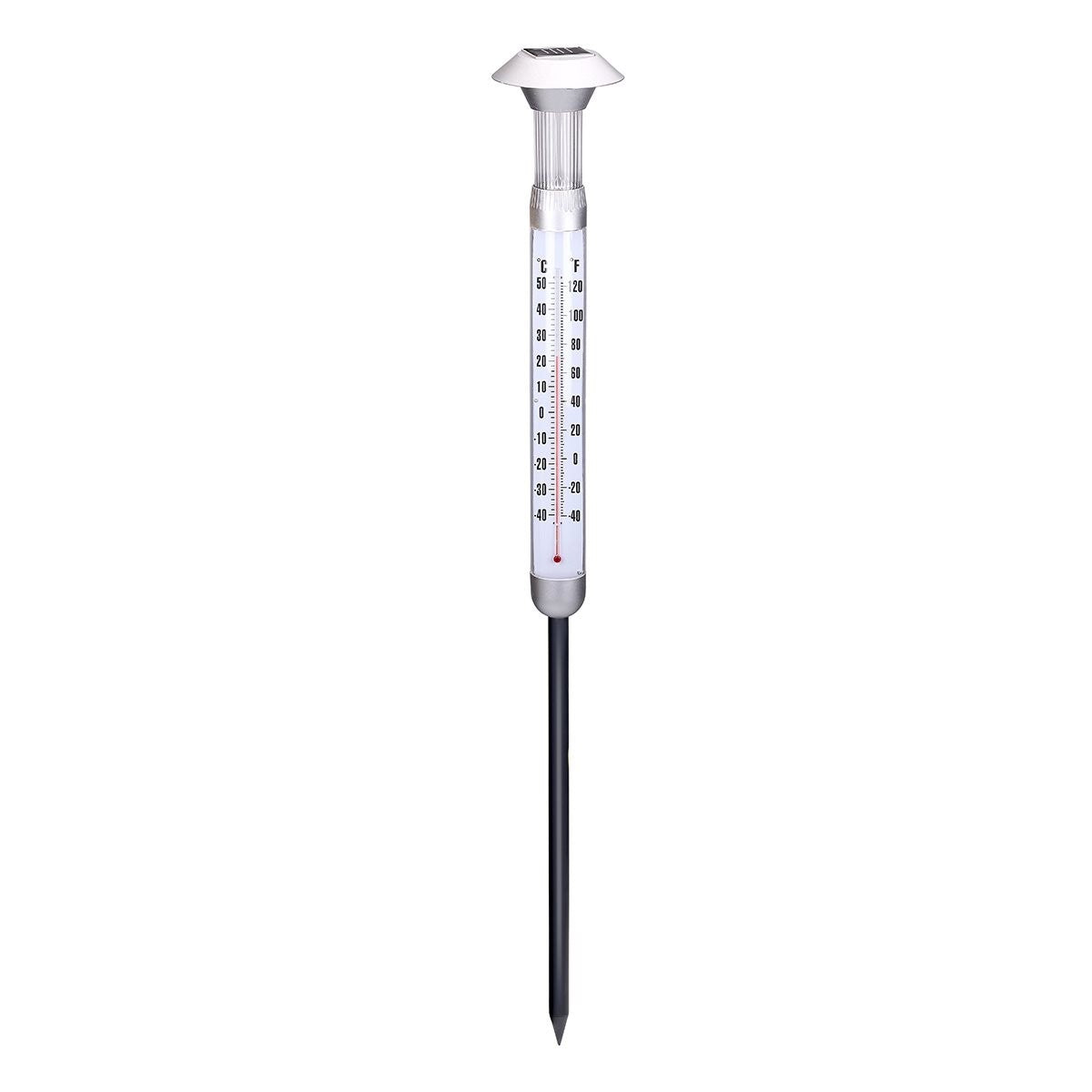 Grundig Solar Thermometer - Tuinthermometer met Tuinlamp - maximondo