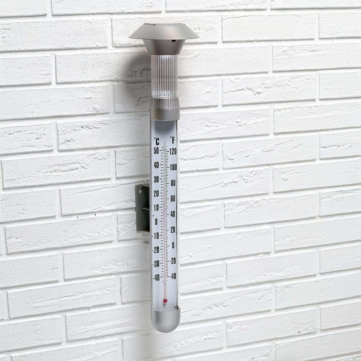 Grundig Solar Thermometer - Tuinthermometer met Tuinlamp - maximondo