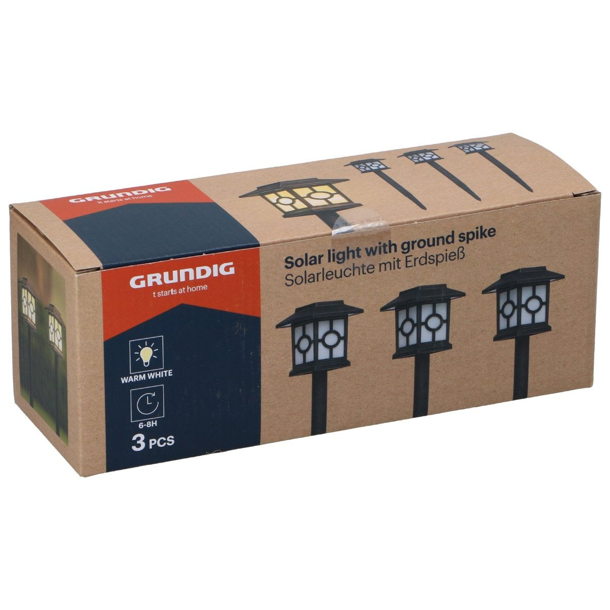 Grundig Solar Tuinlampen Set 3 Stuks