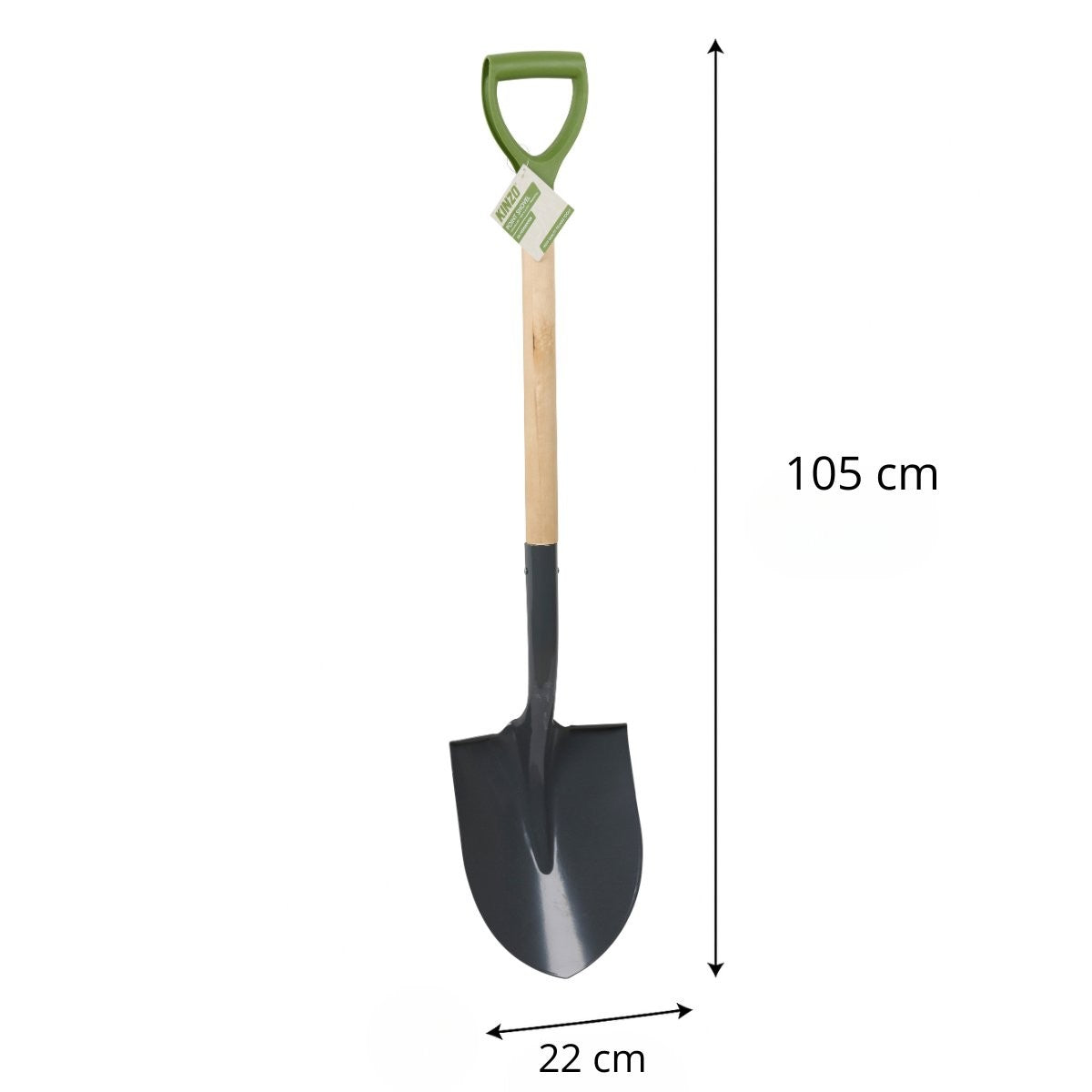 Kinzo Tuinspade 105 cm met Houten Steel - maximondo
