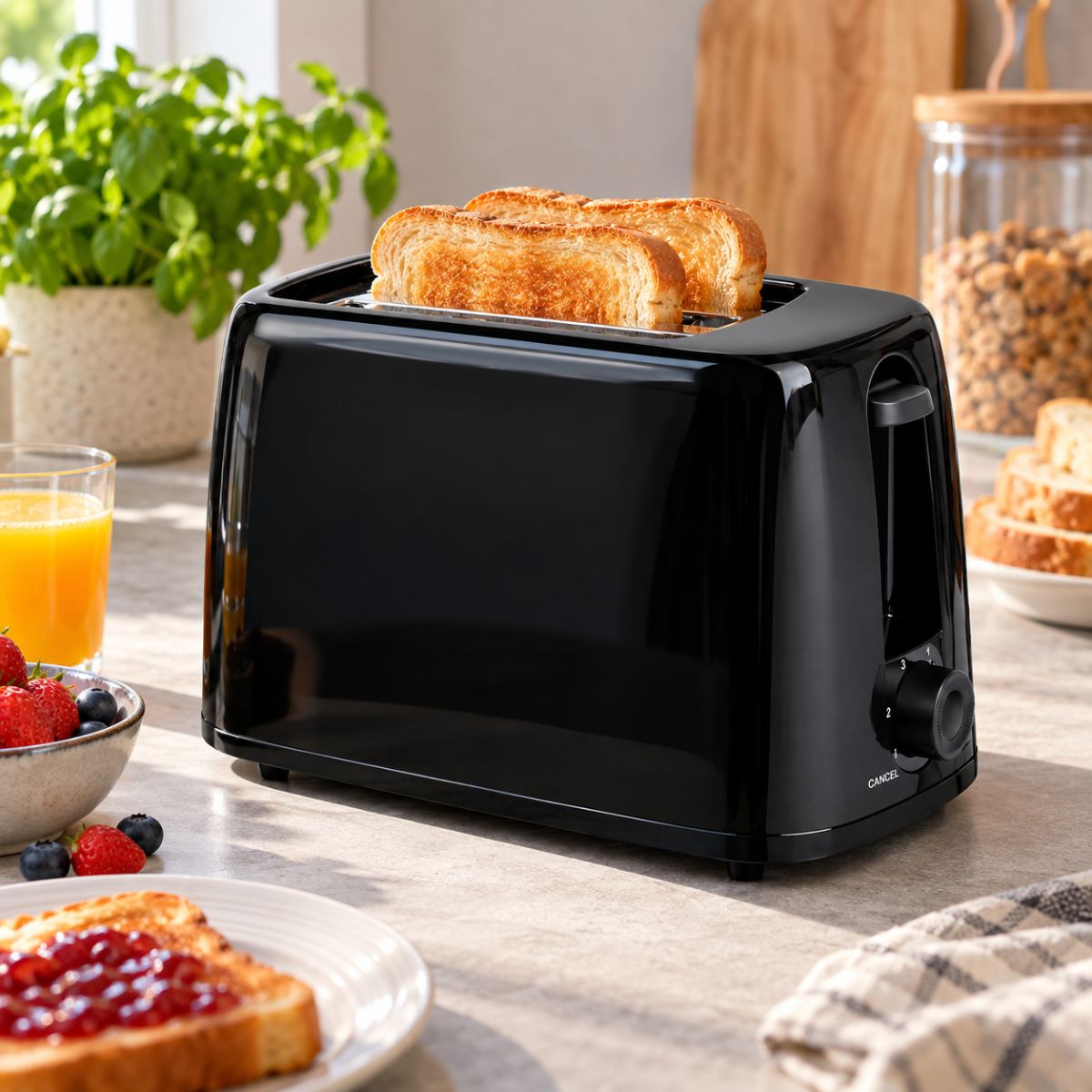 alpina Broodrooster 650W - Toaster met 6 Bruiningsniveaus - maximondo