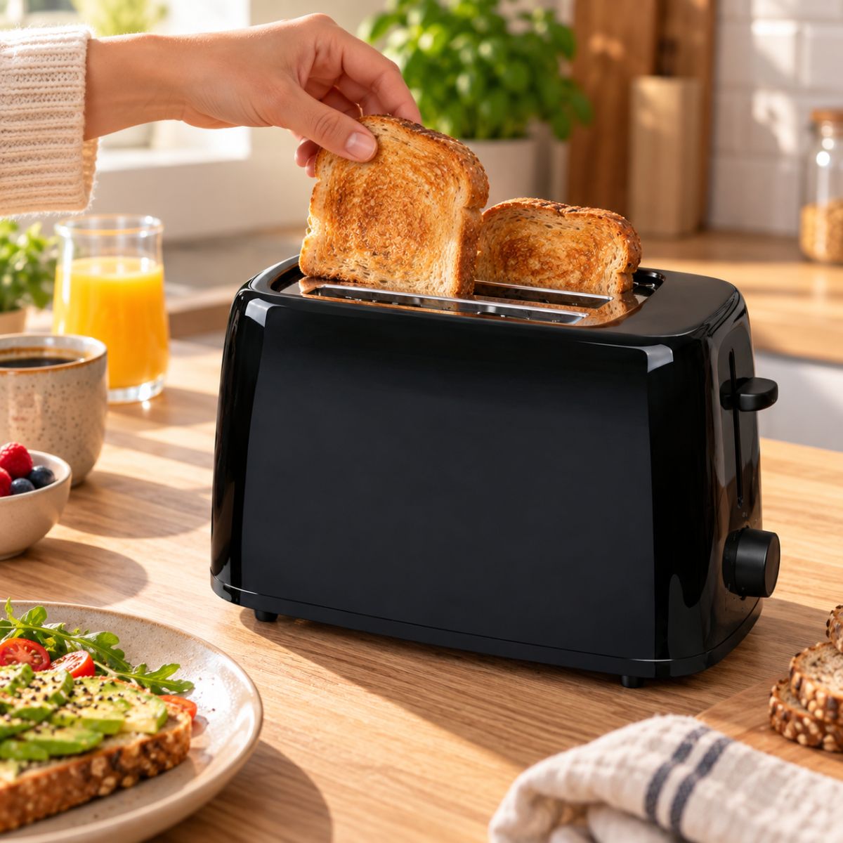 alpina Broodrooster 650W - Toaster met 6 Bruiningsniveaus - maximondo