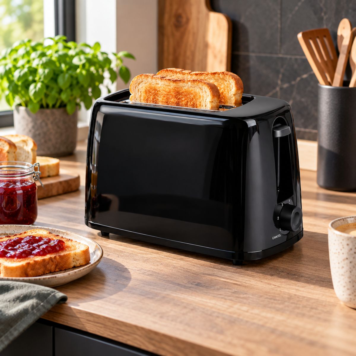 alpina Broodrooster 650W - Toaster met 6 Bruiningsniveaus - maximondo