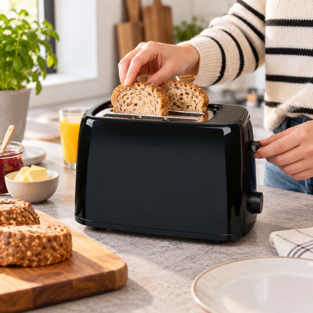 alpina Broodrooster 650W - Toaster met 6 Bruiningsniveaus - maximondo