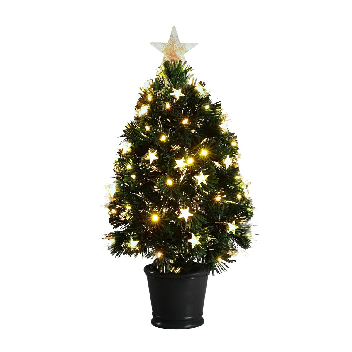Luca Lighting Mercury boom fibre optic groen warm wit 65led 8 function controller - h60xd30cm