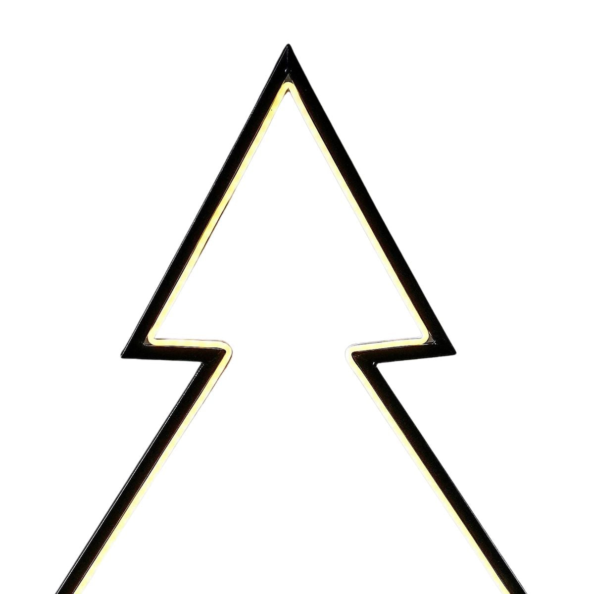 Luca Lighting Garden d light neon tuinsteker boom zwart warm wit connectable IP44 8FC timer - l72xh100cm