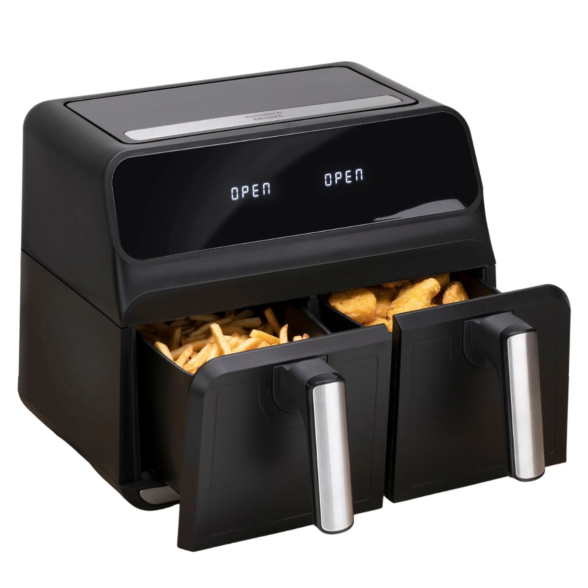 alpina Dubbele Airfryer XXL 8L Heteluchtfriteuse