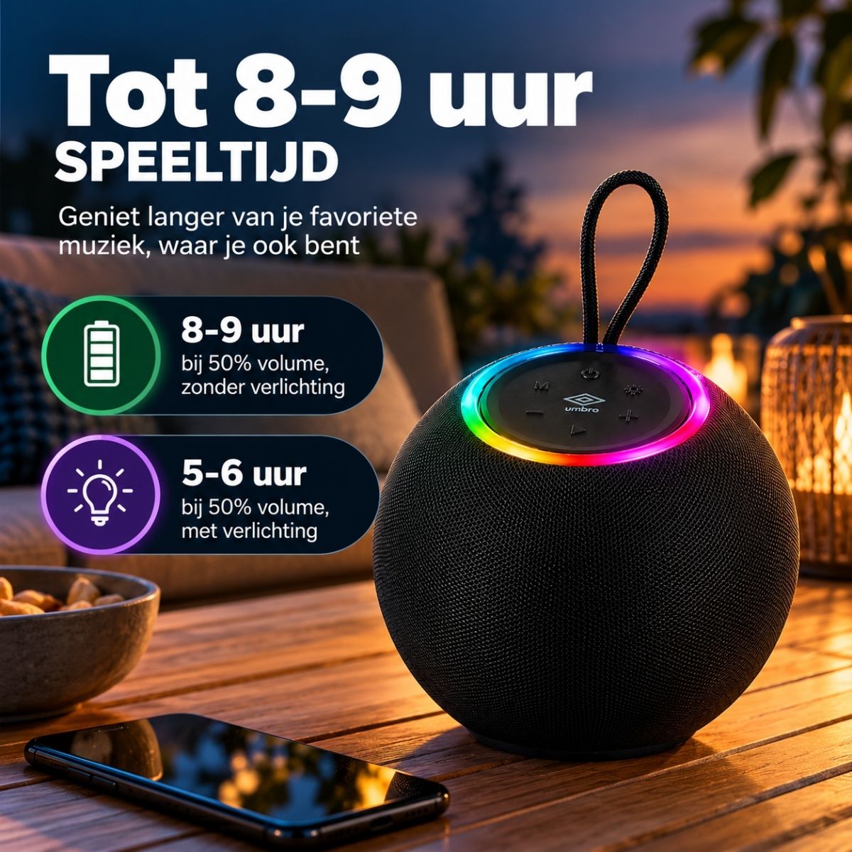 Umbro Bluetooth Speaker Draadloos Draagbaar - maximondo
