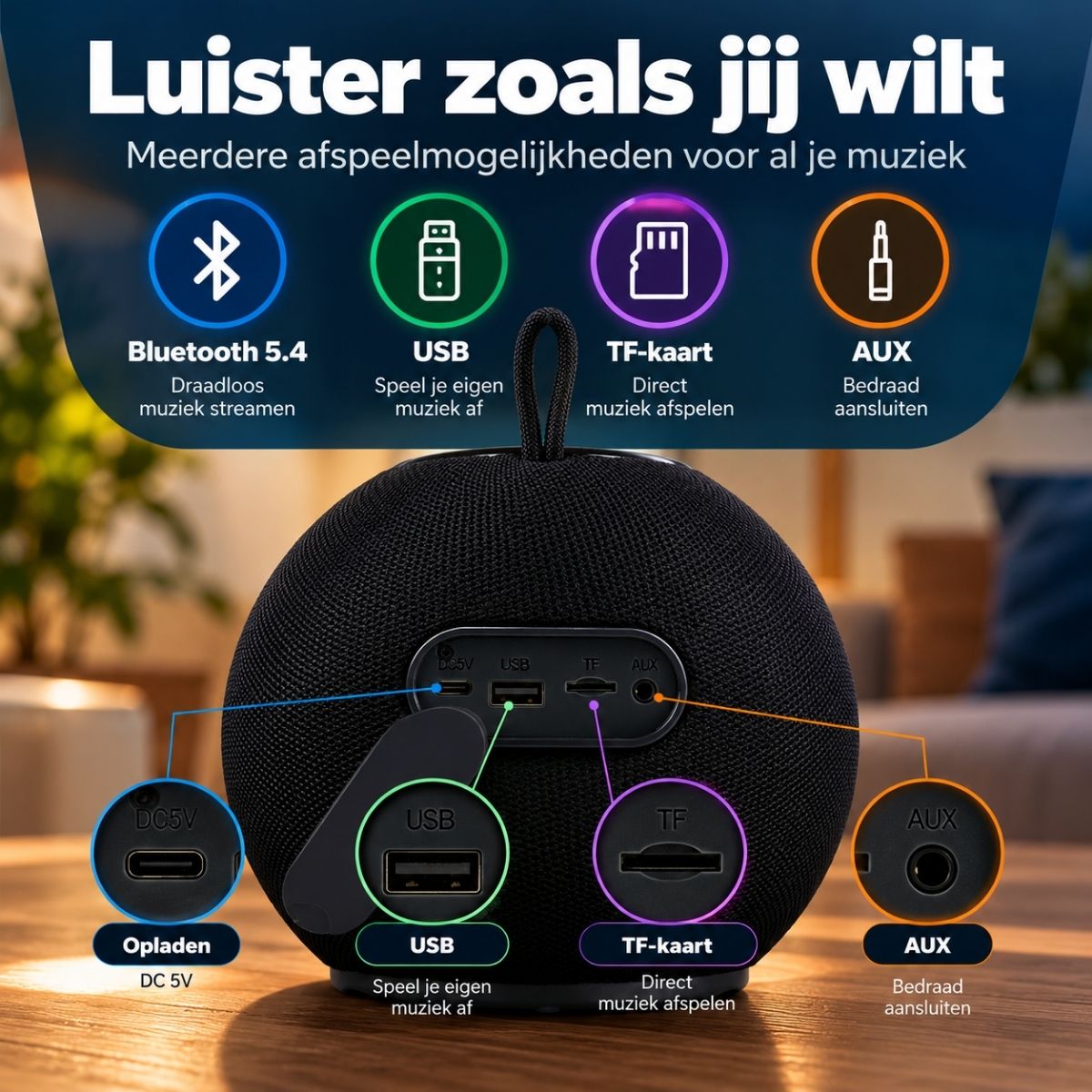 Umbro Bluetooth Speaker Draadloos Draagbaar - maximondo