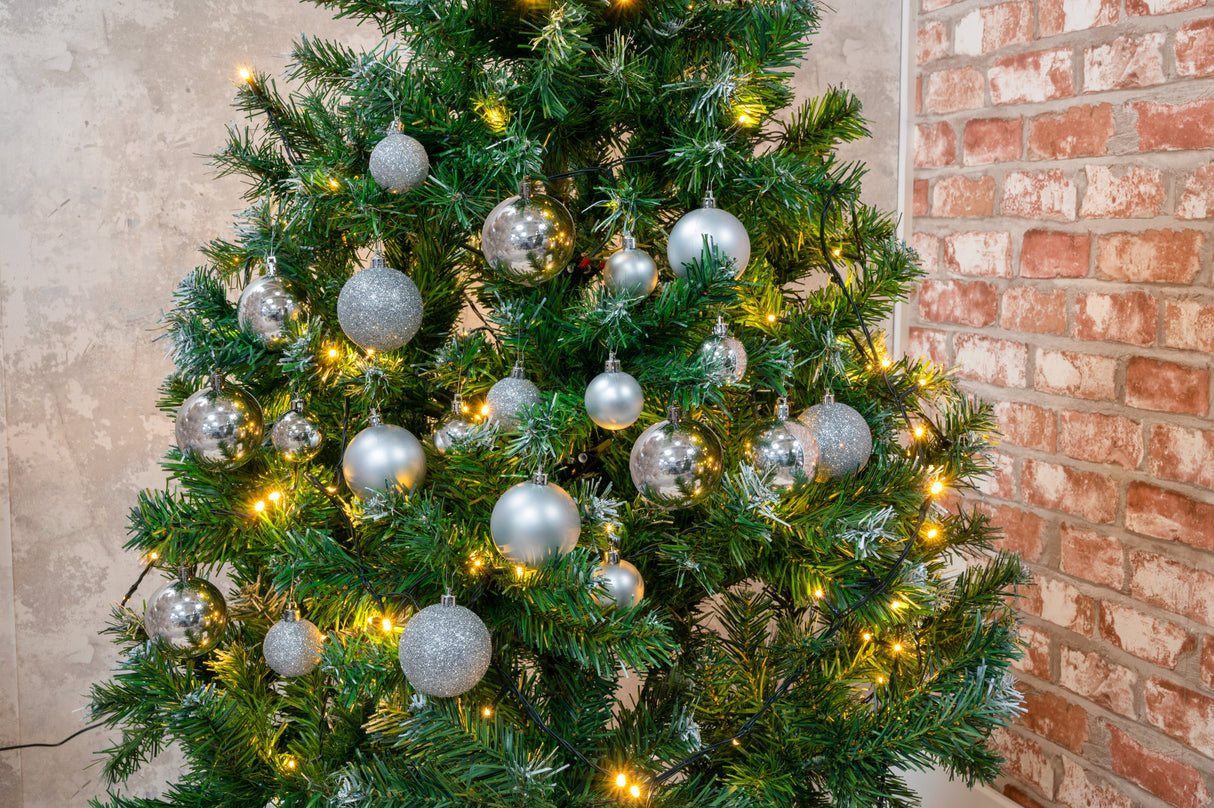 Christmas Gifts Kerstballen Zilver 70 Stuks - maximondo