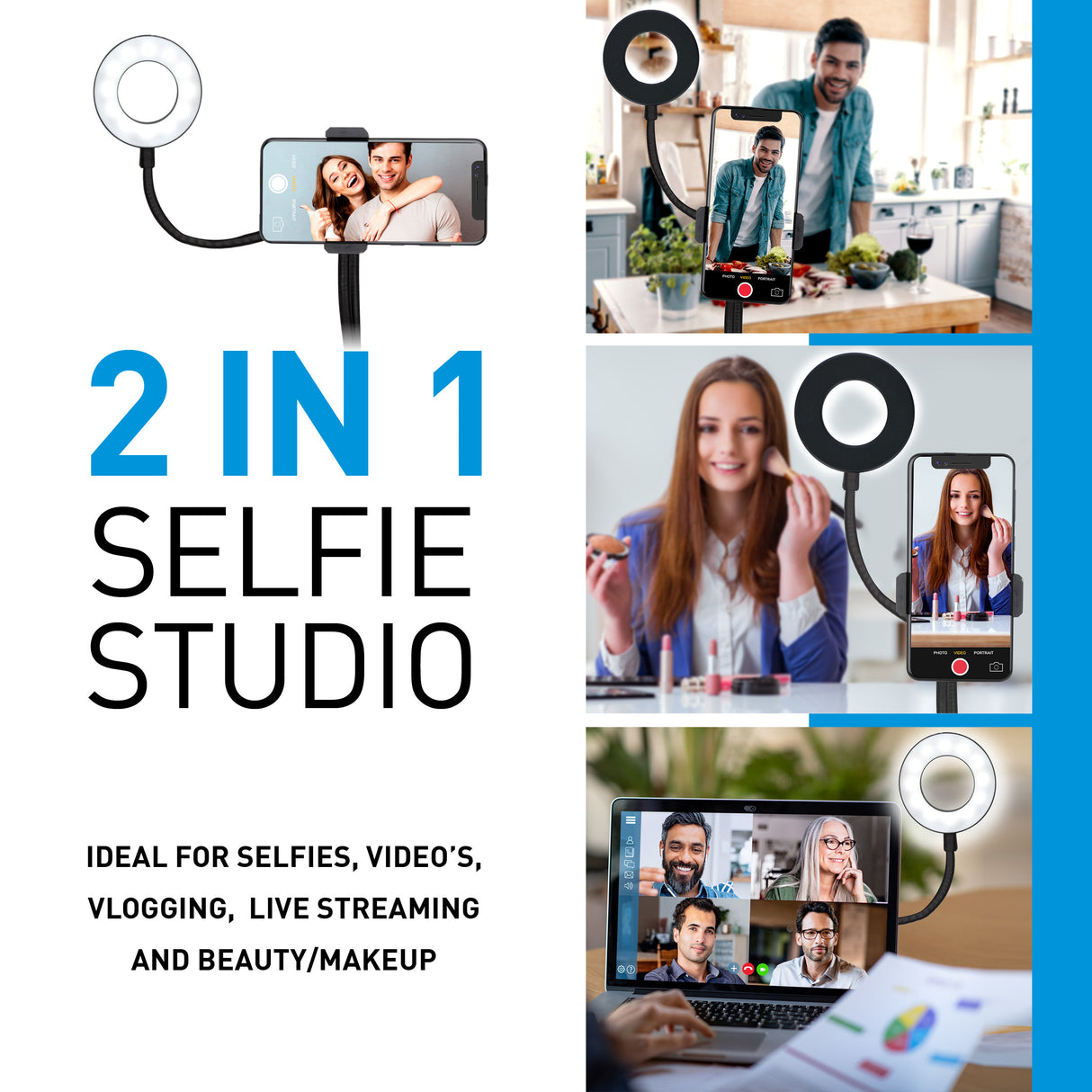 Grundig Selfie Ringlamp USB - maximondo