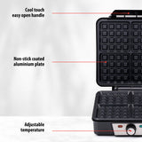 alpina Wafelijzer 4 Wafels 1200W - maximondo