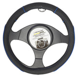 Dunlop Stuurhoes - Universeel - Pu - Zwart/blauw - 37-39 cm - maximondo