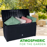 Tuinkussenbox 310L Zwart - maximondo