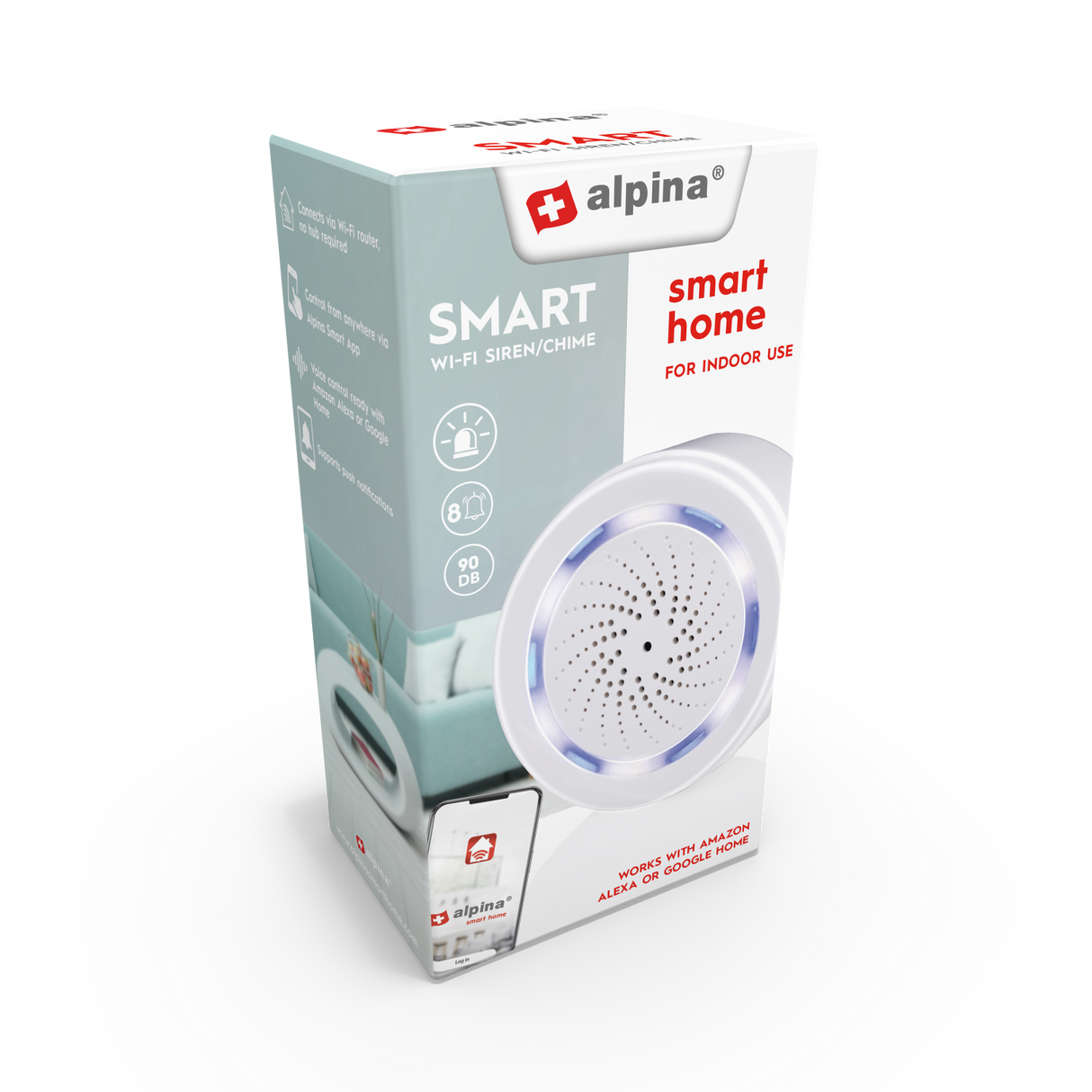 alpina Slimme Sirene 90dB - maximondo