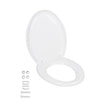 Bath & Shower Wc-Bril toiletbril - Soft Close - Wit - maximondo