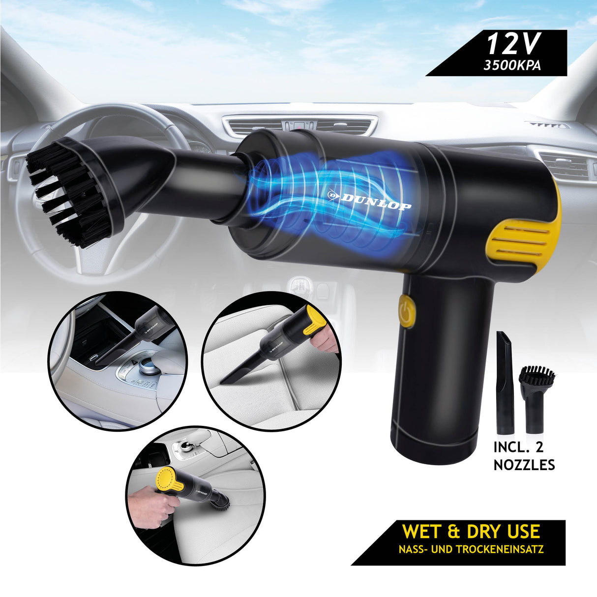 Dunlop Auto Stofzuiger 12V - maximondo