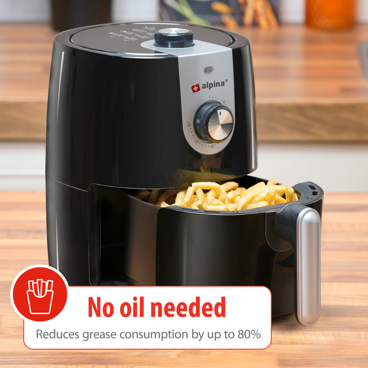 alpina Airfryer 2L Heteluchtfriteuse