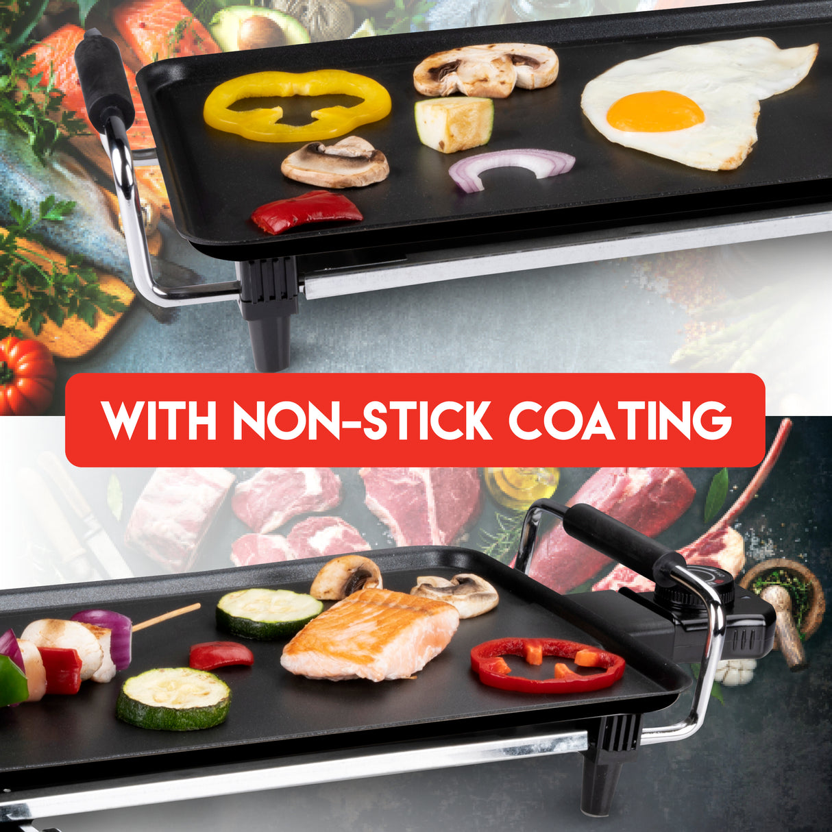 alpina Teppanyaki Grillplaat 1800W - maximondo