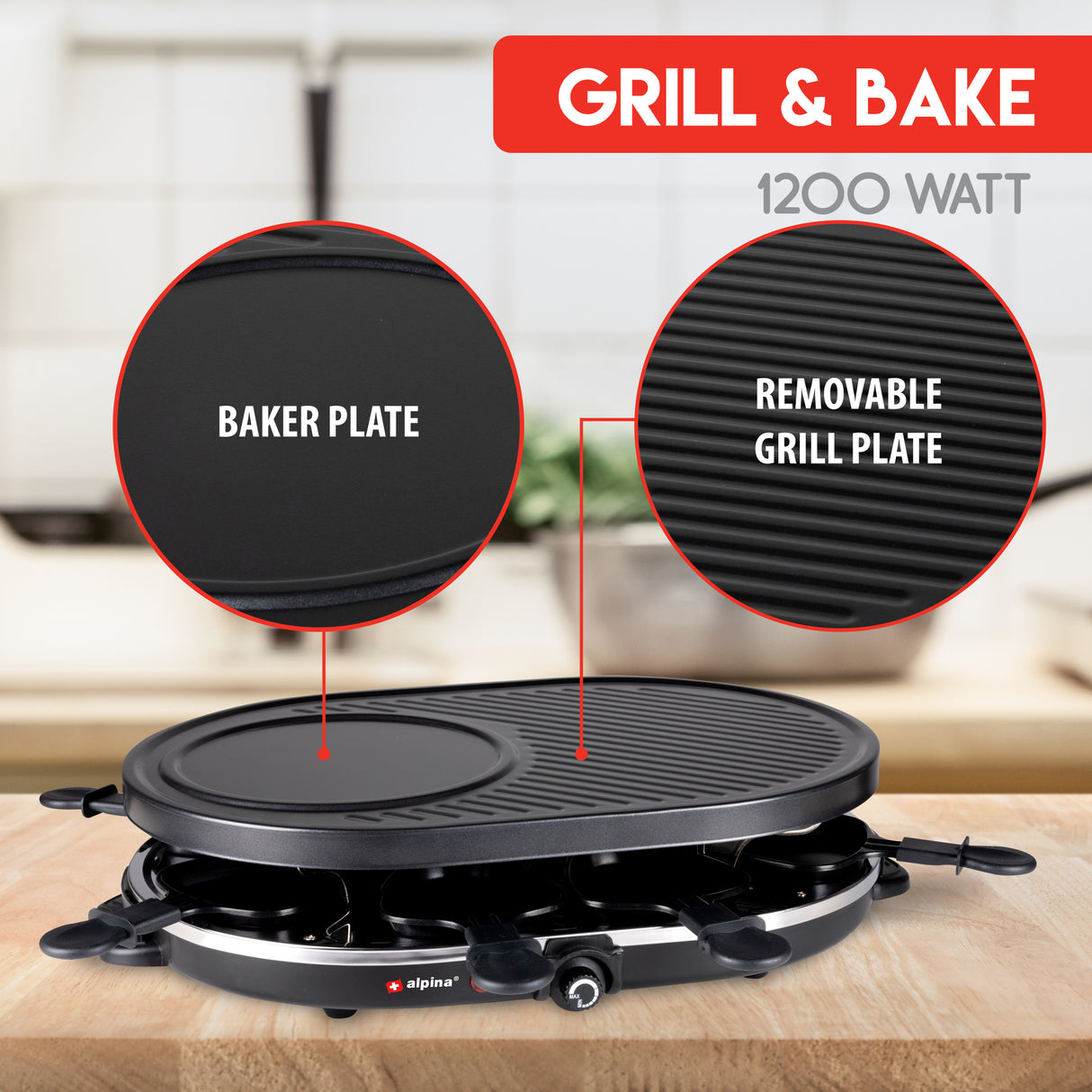 alpina Gourmetset 8 Pers. - 1200W - maximondo