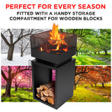 BBQ Collection Vuurkorf 39x39x85 cm - maximondo