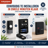 Grundig Deurbelset zwart - maximondo