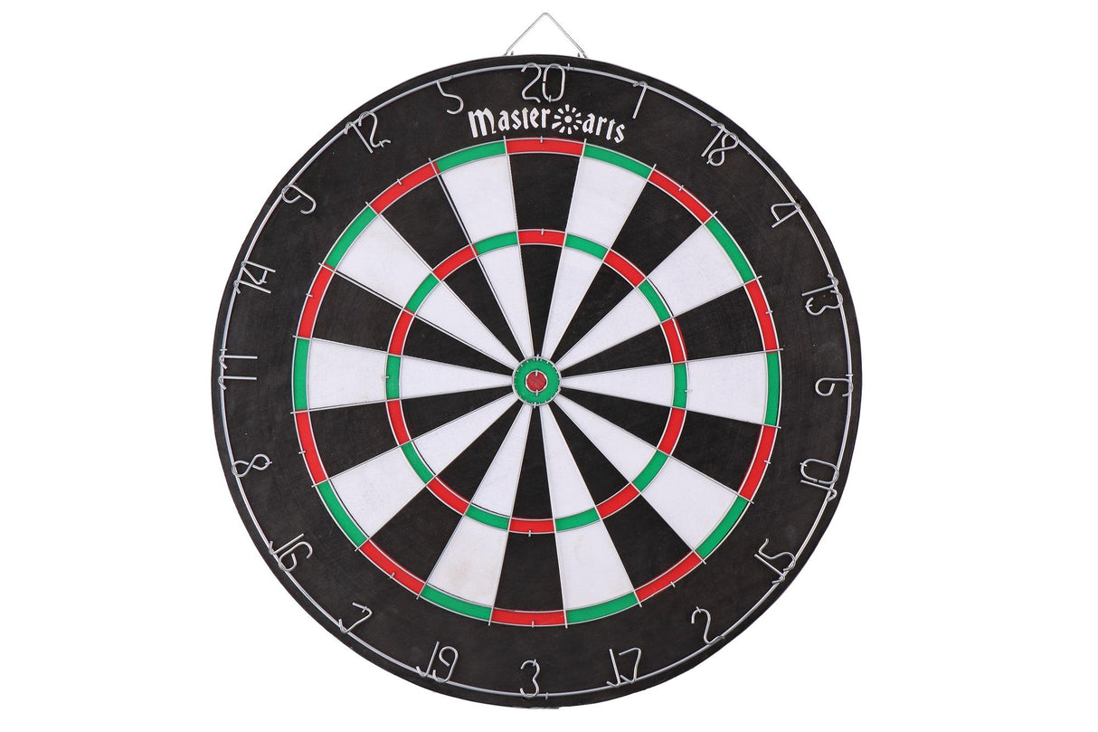 MasterArts Dartbord Set – Dartbord 45 cm – met 6 Dartpijlen - maximondo