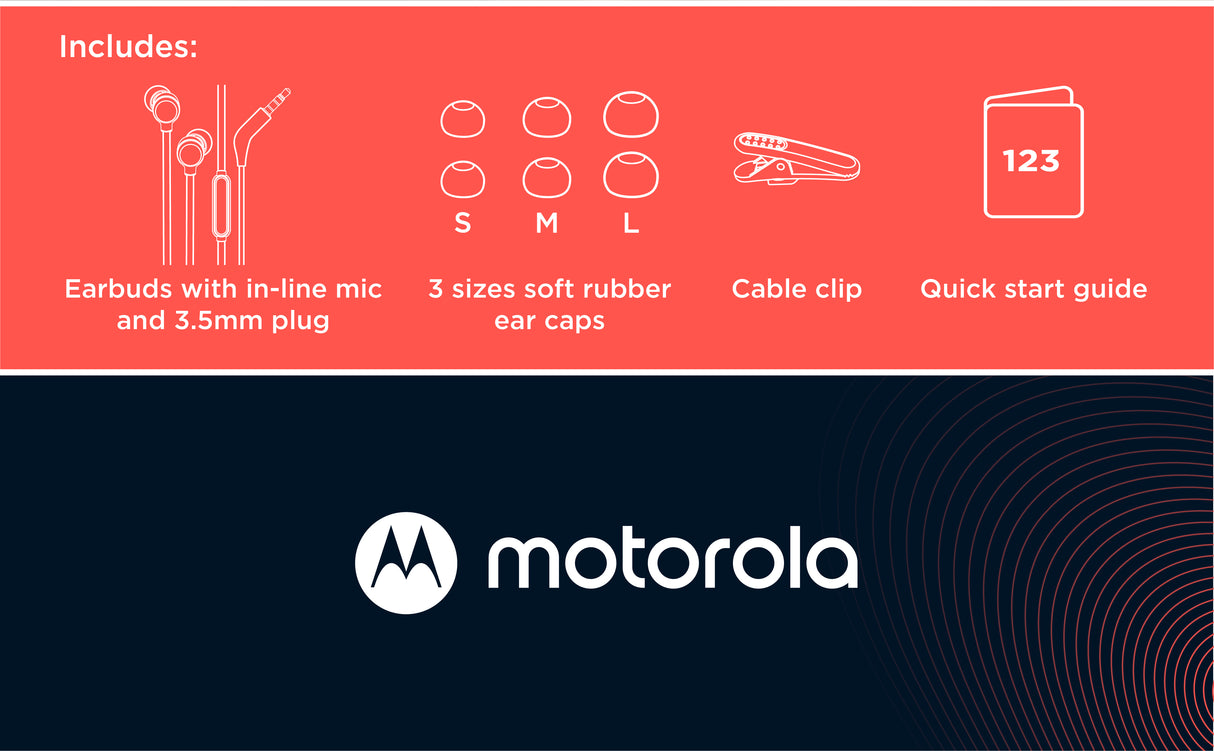 Motorola Sound Inear koptelefoon 3-S - maximondo