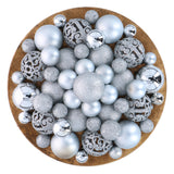 Giftsome Zilveren Kerstballen Set Ø3/4/6 CM - maximondo