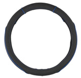 Dunlop Stuurhoes - Universeel - Pu - Zwart/blauw - 37-39 cm - maximondo