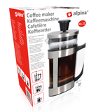 alpina Cafetière 1l 8 koffie RVS/ glas/ kunststof - maximondo