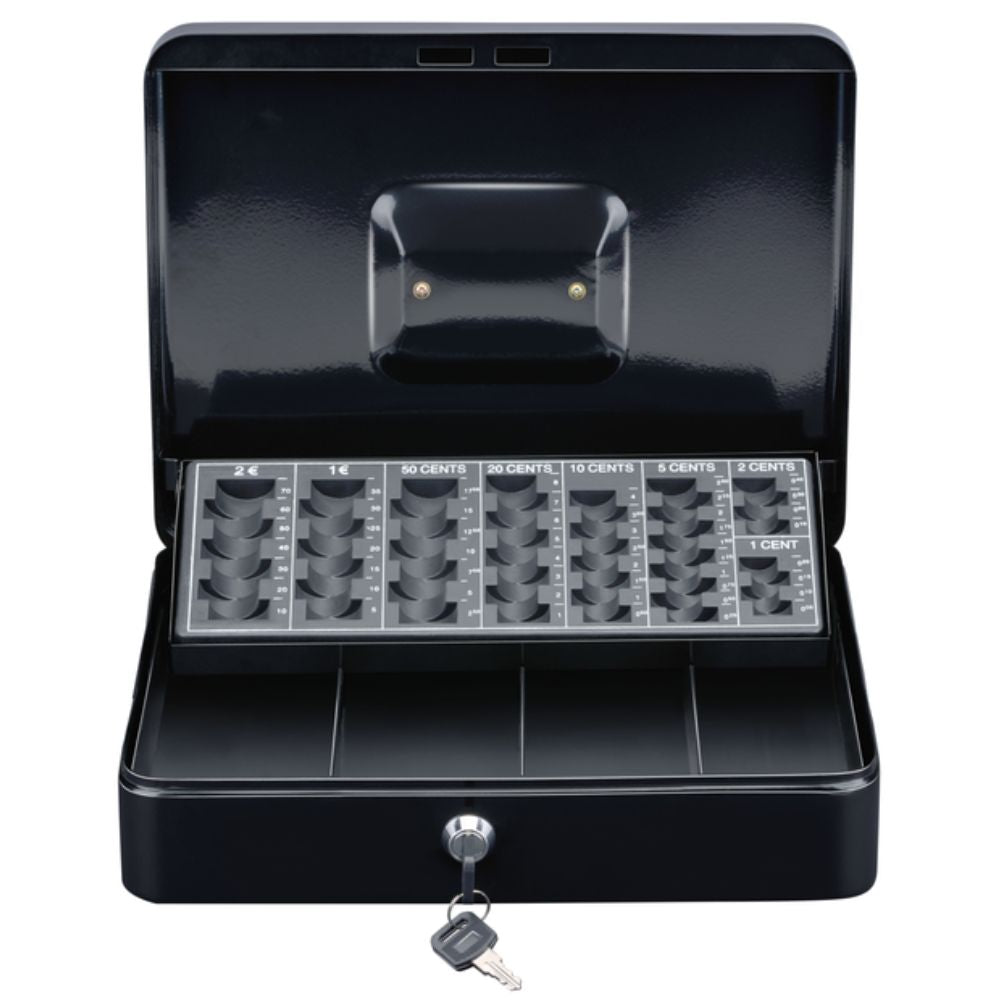 BLACK+DECKER geldkist met muntsorteerder en sleutel 30,5cm - maximondo