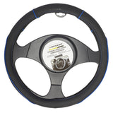 Dunlop Stuurhoes - Universeel - Pu - Zwart/blauw - 37-39 cm - maximondo