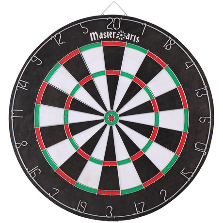 MasterArts Dartbord Set – Dartbord 45 cm – met 6 Dartpijlen - maximondo