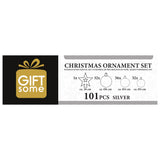 Giftsome Zilveren Kerstballen Set Ø3/4/6 CM - maximondo