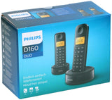 Philips D160 Huistelefoon 2 Handsets – Vaste Telefoon - maximondo