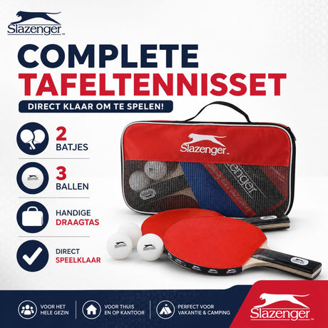 Slazenger Tafeltennisset 6delig - maximondo