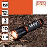 BLACK+DECKER LED Zaklamp 500Lm 10W - maximondo